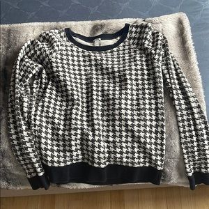 J Crew Houndstooth Pullover Sweater